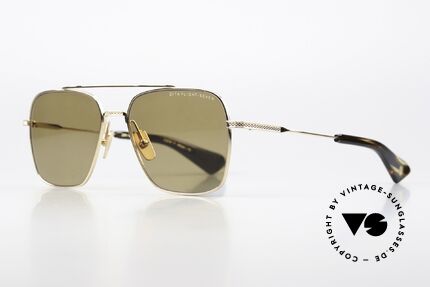 DITA Flight Seven Gold-Plated Titan Frame, non-reflecting sun lenses with 100% UV protection, Made for Men