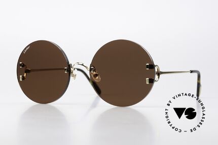 Cartier C-Decor Rimless Feminine Oversize Round Details