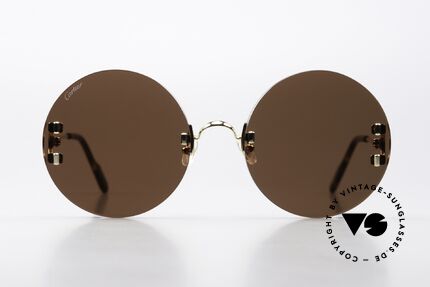 Cartier C-Decor Rimless Feminine Oversize Round, round sunglasses from the 2019's C-Decor Collection, Made for Women