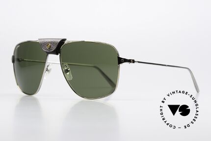 Cartier Santos De Cartier Aviator Frame Ruthenium, orig. Cartier catalog number CT0039S, color 003, Made for Men