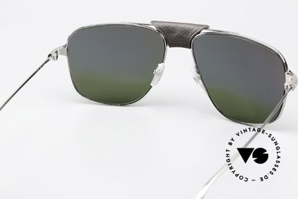 Cartier Santos De Cartier Aviator Frame Ruthenium, unworn original with Cartier case, box and cloth, Made for Men