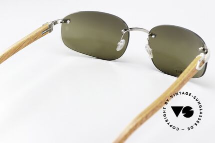 Cartier Spano Luxury Wood Sunglasses, 20 years old original; Cartier catalog number: T8200521, Made for Men