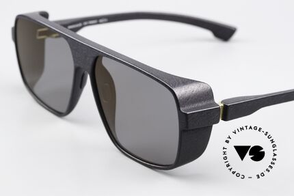 Mykita Mylon Daggoo Pitch Black Gunmetal Flash, slightly gunmetal-mirrored lenses by ZEISS, Made for Men