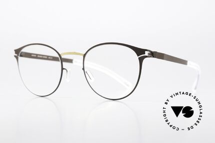 Mykita Giorgio Ladies Panto Gold Terra, color is "Gold/Terra" = ladies glasses in "dark brown", Made for Women