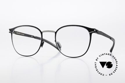 Mykita Ellery Panto Frame Silver Black Details