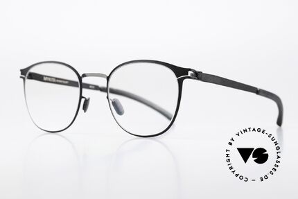 Mykita Ellery Panto Frame Silver Black, color is "Silver/Black" = ladies and gents eyeglasses, Made for Men and Women