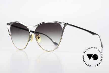 DITA Revoir Magical Cat-Eye Shades, cateye frame shape, DTS509-59-03 BLK GLD; 59-13, Made for Women