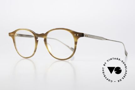 DITA Ash Panto Designer Frame 47mm, classic, noble round panto model, 'amber' & 'gold', Made for Men and Women