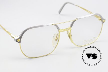 Christian Dior 2381 80's Men's Glasses Large, manufacturing costs 1987 = 120 DM (app. 75 USD), Made for Men