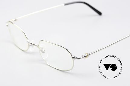 Cartier Orfy - M 90's Frame Platinum Plated, precious platinum-plated frame in size 50-21, 140mm, Made for Men and Women