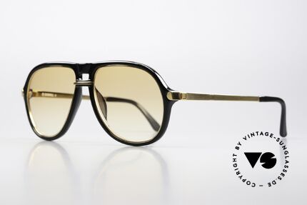 Dunhill 6085 Gentleman Sunglasses 1988, frame made of gold-plated metal & OPTYL material, Made for Men