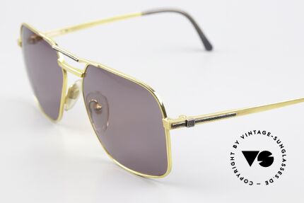 Dunhill 6050 Luxury Sunglasses Men 1988, ruthenium-plated decoration metal (bridge & temples), Made for Men