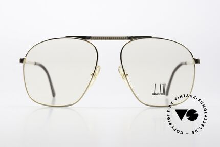 Dunhill 6046 Gold-Plated Eyewear 1987, ALFRED DUNHILL = synonymous with English style, Made for Men