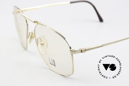Dunhill 6046 Gold-Plated Eyewear 1987, classic status = a prerequisite for all Dunhill designs, Made for Men