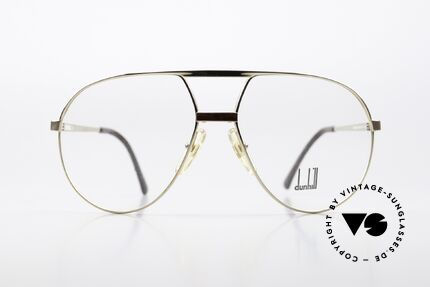 Dunhill 6042 Flexible Frame From 1987, GOLD-PLATED with bordeaux 'China lac' appliqué, Made for Men