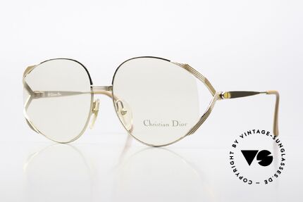 Christian Dior 2387 Gold-Plated Peach-Colored Details