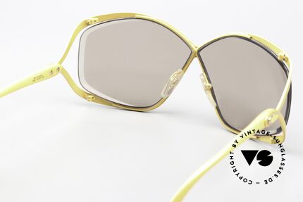 Christian Dior 2056 80's Shades Sunny Yellow, NO RETRO SHADES, but a 40 years old unique rarity!, Made for Women