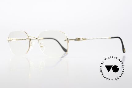Fred Fidji Rimless Luxury Glasses Men, marine design (characteristic Fred) in top quality, Made for Men