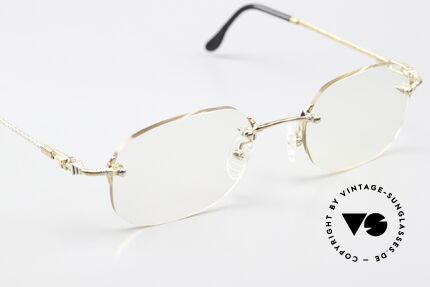 Fred Fidji Rimless Luxury Glasses Men, temples are twisted like a sail rope; a MUST HAVE!, Made for Men