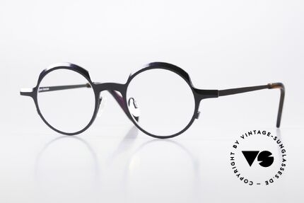 Theo Belgium Brilliant Round Eyeglasses Unisex Details