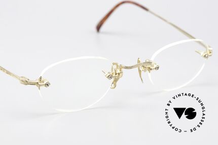 Matsuda 2865 Rimless 90's Vintage Glasses, the lens size can still be changed by your optician, Made for Men and Women