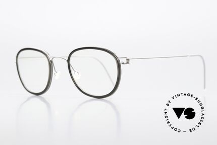 Lindberg Max 48 Air Titan Rim Titan Frame Women & Men, striking refined Air Titan frame with Acetate inner rim, Made for Men and Women