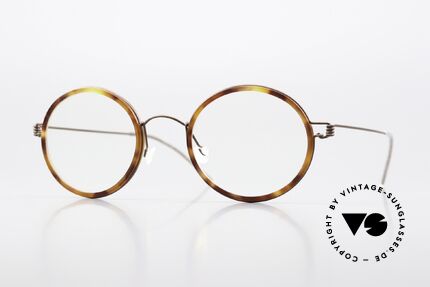 Lindberg Cameron 46 Air Titan Rim Round Frame Bronze Tortoise Details