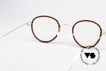 Lindberg Jackie 46 Air Titan Rim Ladies Glasses Ruby Colored, orig. Lindberg DEMO lenses can be replaced optionally, Made for Women