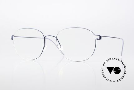 Lindberg Robin 53 Air Titan Rim Matt Dark Blue Eyeglasses Details