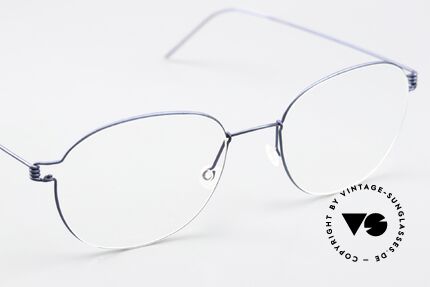 Lindberg Robin 53 Air Titan Rim Matt Dark Blue Eyeglasses, unworn, NOS, with an original hard case by LINDBERG, Made for Men and Women