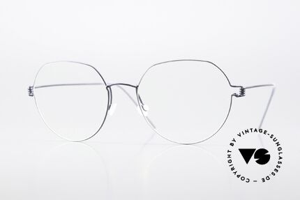Lindberg Evan Air Titan Rim Panto Frame Matt Blue Gray Details