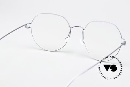 Lindberg Evan Air Titan Rim Panto Frame Matt Blue Gray, orig. Lindberg DEMO lenses can be replaced optionally, Made for Men and Women