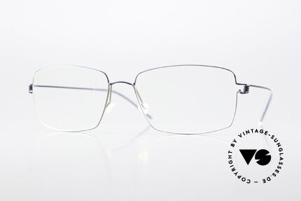 Lindberg Jimmy Air Titan Rim Square Men's Frame Blue Gray Details