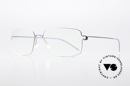 Lindberg Jimmy Air Titan Rim Square Men's Frame Blue Gray, simply timeless, stylish & innovative: grade 'vintage', Made for Men