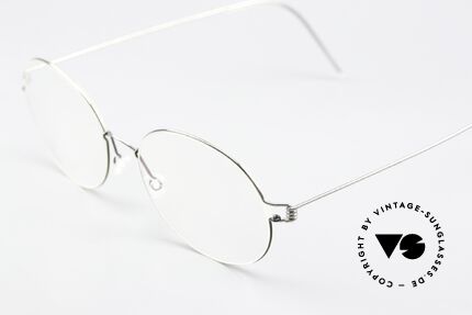 Lindberg Florence Air Titan Rim Round Oval Silver Gray, extremely strong, resilient and flexible (and 3g only!), Made for Men