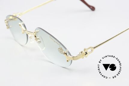 Machiavelli 15-302 Opulent Frame Gold-Plated, gold-plated titanium & slightly tinted demo lenses, Made for Men and Women