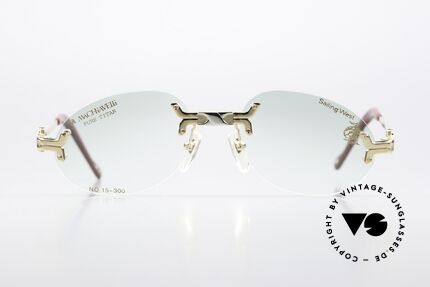 Machiavelli 15-300 Opulent Frame Gold Titan, collection named after the Italian PHILOSOPHER, Made for Men and Women