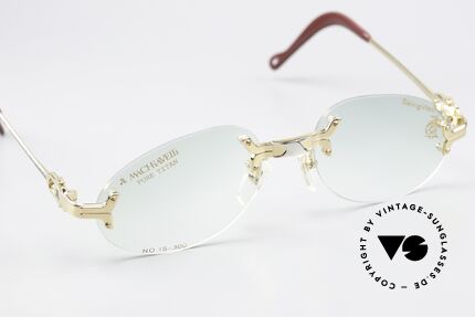 Machiavelli 15-300 Opulent Frame Gold Titan, can be worn as a fashion accessory (even at night), Made for Men and Women