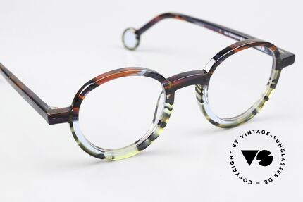 Theo Belgium Balancoire Colorful Transparent Frame, the frame can be glazed with progressive lenses, Made for Men and Women