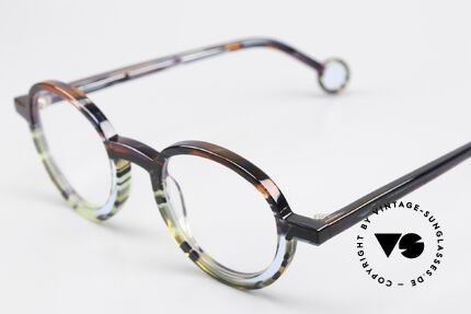 Theo Belgium Balancoire Colorful Transparent Frame, avant-garde designer eyeglasses in TOP quality, Made for Men and Women