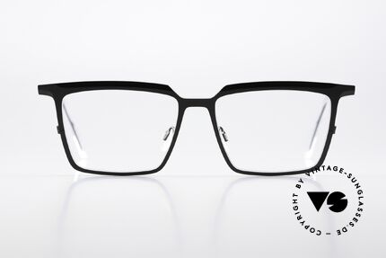 Theo Belgium Barion Square Titan Frame Large, square unisex shape:  men's and ladies eyeglasses, Made for Men and Women