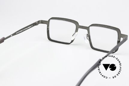 Theo Belgium Eye-Witness YC Black And Gray Eyeglasses, NO RETRO EYEWEAR, a 15 years old original, size 44-23, Made for Men and Women