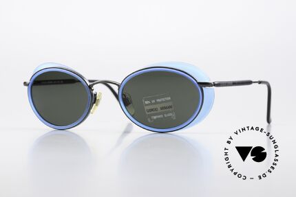 Giorgio Armani 666 Side Shields Frame Oval Details