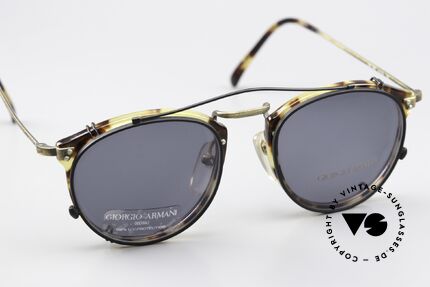 Giorgio Armani 318 Panto Glasses With Clip-On, unworn (like all our vintage Giorgio Armani glasses), Made for Men