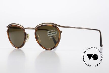 Giorgio Armani 632 Old Designer Shades 90's, bronze / tortoise and with brown mineral sun lenses, Made for Men and Women