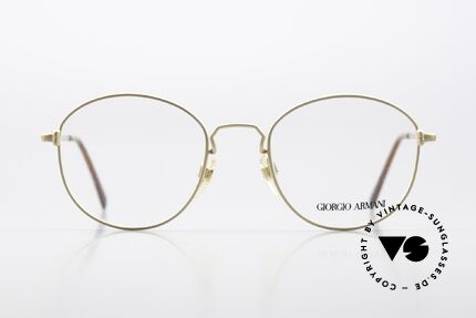 Giorgio Armani 174 Old 80's Specs Panto Style, model 174 in size 50-20, 135, color code 703: gold, Made for Men and Women