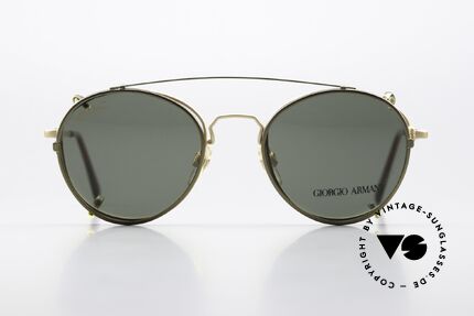 Giorgio Armani 174 With Serious Fun Clip-On, model 174 in size 48-20, 135, color code 703: gold, Made for Men and Women