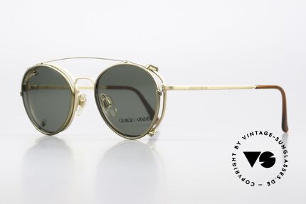 Giorgio Armani 174 With Serious Fun Clip-On, more 'classic' isn't possible (famous 'panto'-design), Made for Men and Women