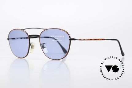 Giorgio Armani 605 Sunglasses Classics 1990's, noble 'chestnut brown/tortoise/black' frame coloring, Made for Men