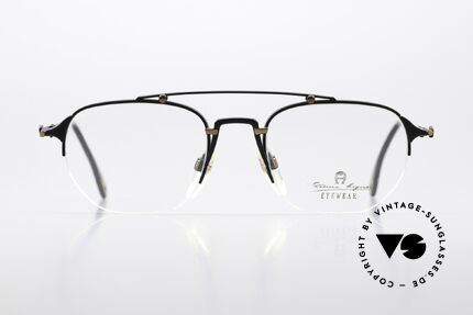 Aigner EA55 90's Glasses Half Rim Nylor, EA55, size 52-20, col. 034 (gold-plated & dull black), Made for Men